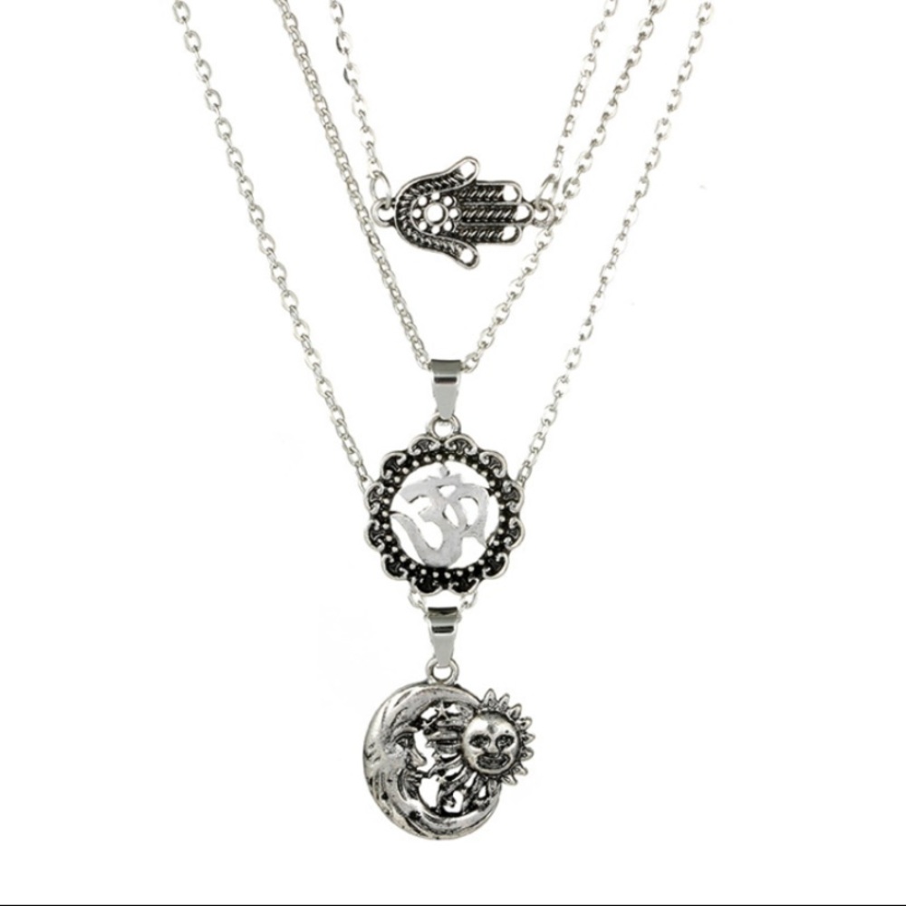 3/$30 Bohemian Layered Multilayered Necklace - Picture 2 of 5